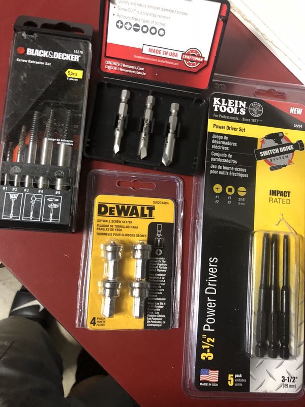 Brand new Craftsman ScrewOut Damaged Screw Remover Set, black & decker