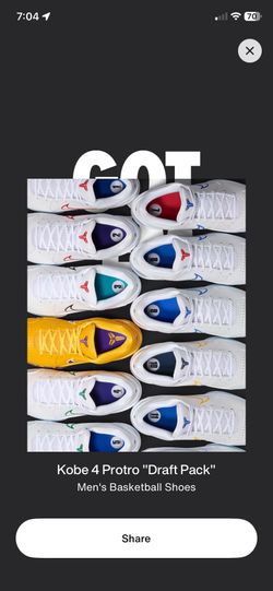 Kobe 4 Protro “Draft Pack” Mystery Shoe
