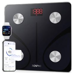 RENPHO Smart Scale for Body Weight, FSA&HSA Eligible, Digital Bathroom Scale BMI Weighing Bluetooth Body Fat Scale, Body Composition Monitor Health An