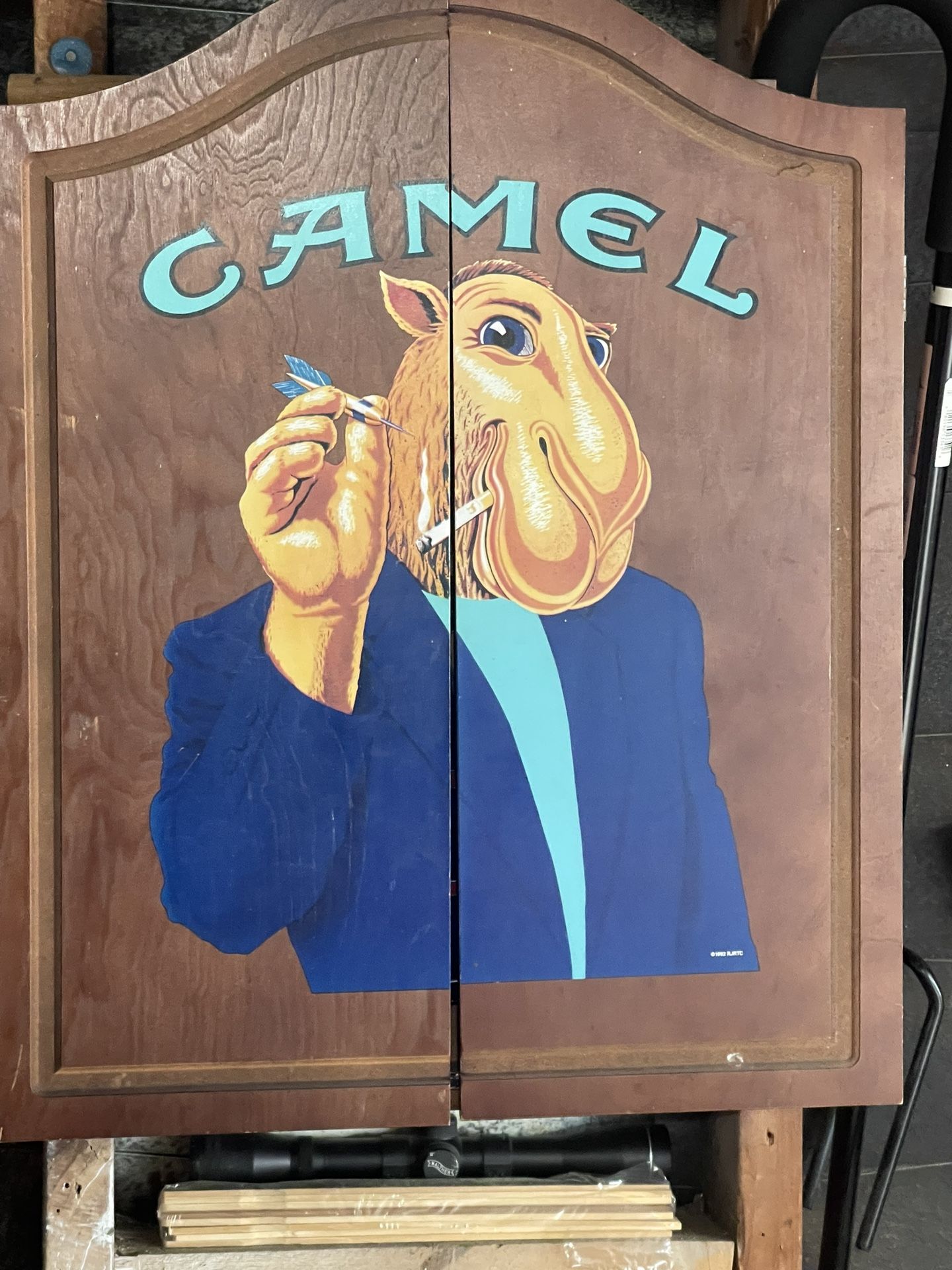 camel cigarettes dart board Vintage Joe Camel Dart Board 100$ OBO for Sale in Los Angeles, CA