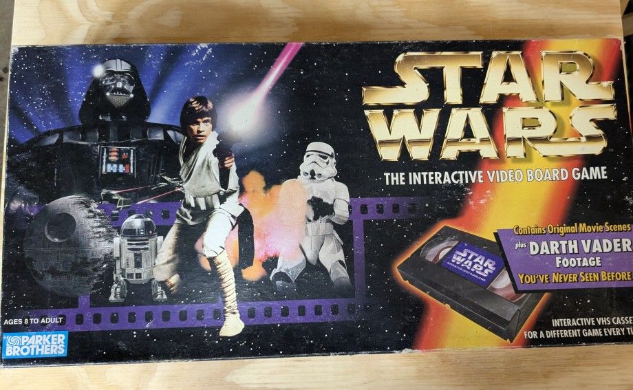 Star Wars 1996 Interactive Video Board Game Complete Parker Bros. Darth Vader