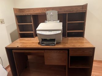 Office Desk W/ Side Table 