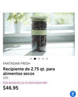 Princess House Recipiente De 2.75 QT