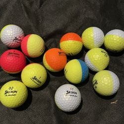 Srixon color split Q Star Tour  and Z Star 15 golf balls