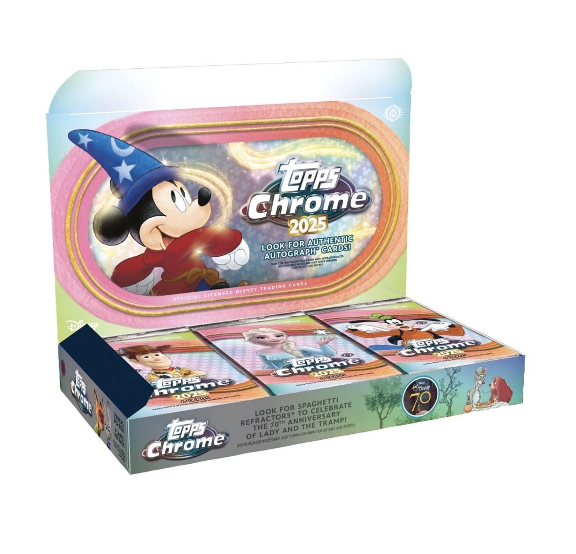 2025 TOPPS CHROME DISNEY HOBBY BOX 