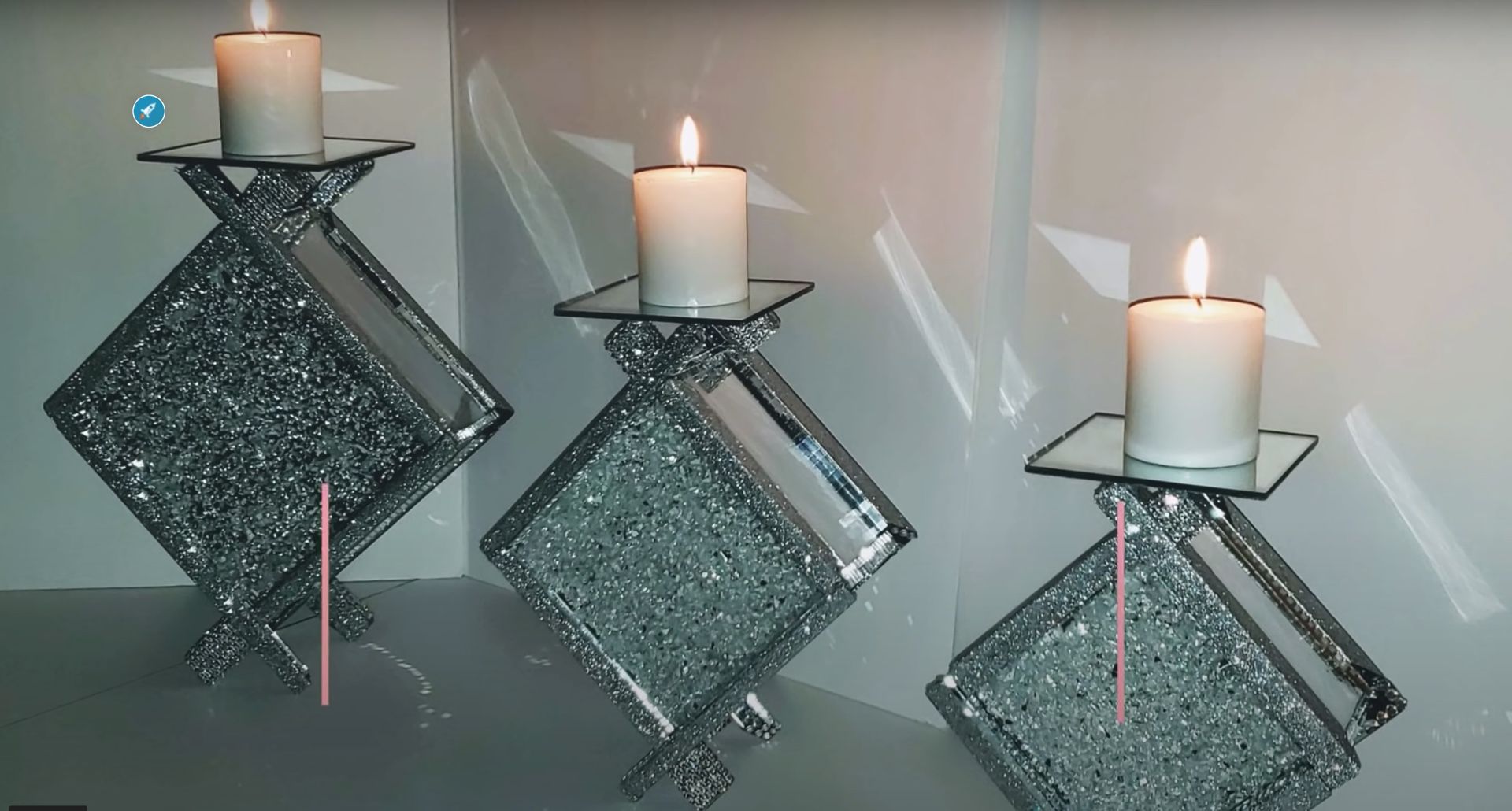 Glamorous candle holder