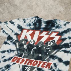 KISS DESTROYER 76 TEE TIE DYE MEDIUM