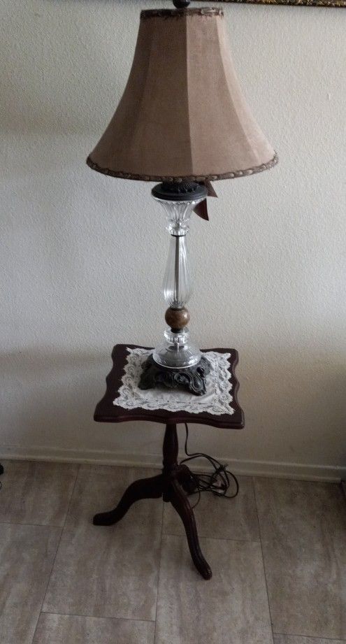 French Style Glass Marble Metal Lamp