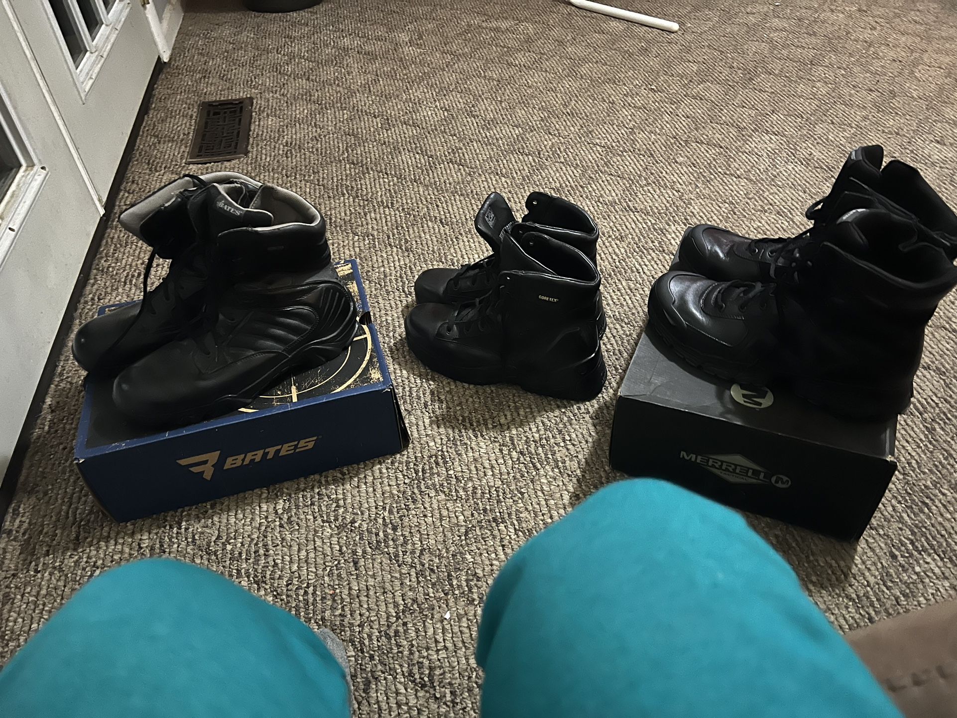 Police/military Combat Boots- 3 Pairs - $125 For All