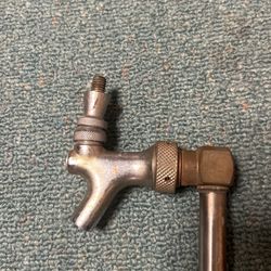 Beer Tap. 3’ Long. Brass And Stainless Steel-Vintage