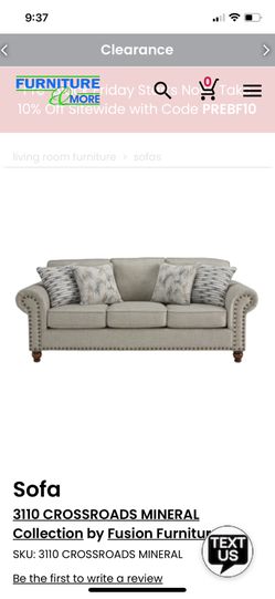 Fusion Furniture Brand New Couch My Loss Your Gain 