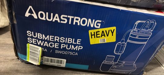 Aquastone submersible sewage pump.