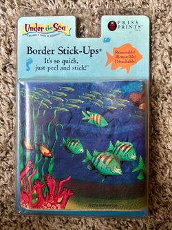 Unopened- Under the Sea theme- Border Stick Ups- 15 feet