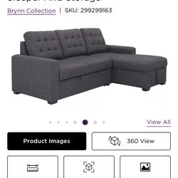Grey Sectional With Storage 