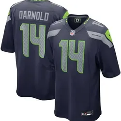 SEATTLE SEAHAWKS SAM DARNOLD NAVY HOME STITCHED JERSEY SMALL UP TO 6XL