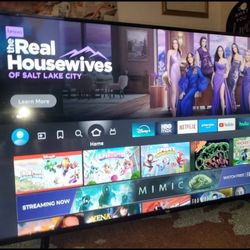 58" Amazon Fire Smart Tv 4k Great Condition Like New No Scratch Come With Original Alexa Voice Remote Great Quality Pic No Scratch 