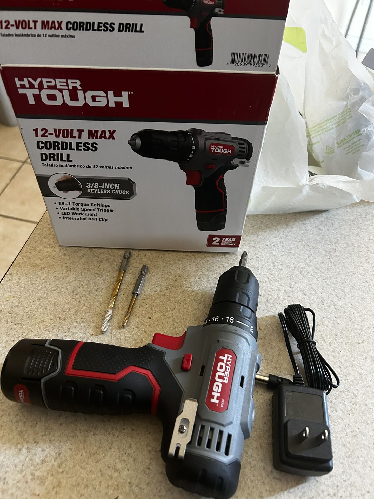 Hyper Tough 12 Volt Cordless Drill