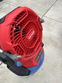 New Craftsman V20 Cordless 7.5 Inch Misting Fan With Battery Kit