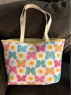 Beautiful large butterfly totebag/ Handmade‼️