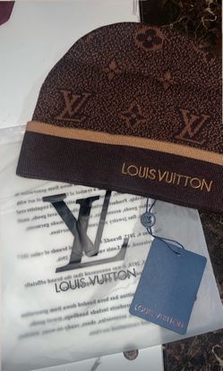 Brown Louis Vuitton Beanie