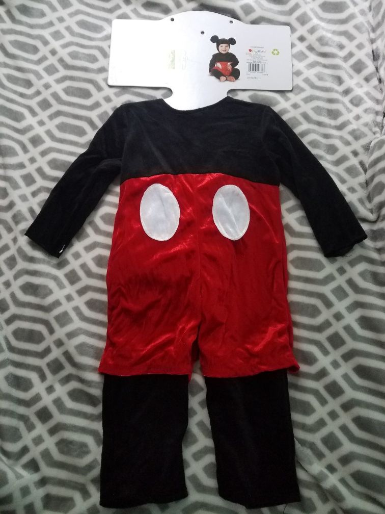 Mickey mouse costume size 12-18 monts