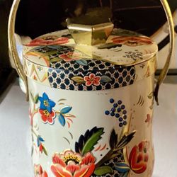 Vtg DARLING 1950s Murray Allen Regal Crown Candy Tin