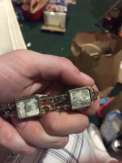 Sterling silver photo bracelet