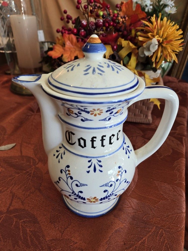 Collectible .. Ceramic coffee Server Pot