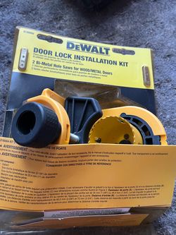 DeWalt Door Lock Installation Kit