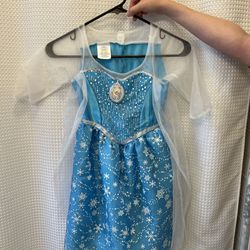 Light Up & Singing Elsa Dress, 4-6x