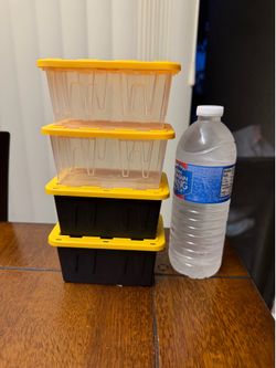 Clear and Black Teeny Tote Boxes
