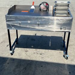 Plancha Gruesa De 20x36 Con 3 Charolas I Con Mangera I Patas Desmontable Nuevi En Especial