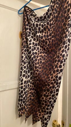 Flinstone costume cheetah dress off the shoulder regular size