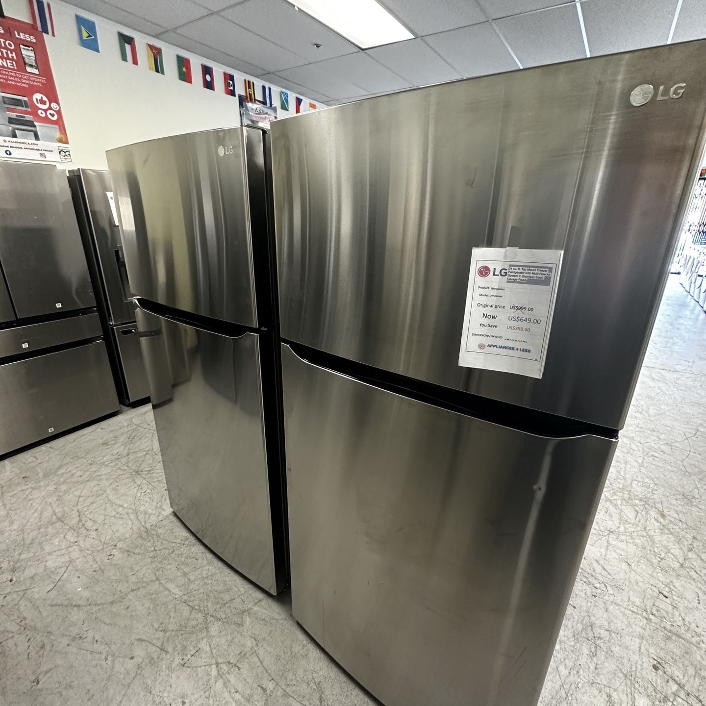New LG Top Freezer Refrigerator 