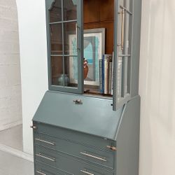 Beautiful Antique Blue Desk 