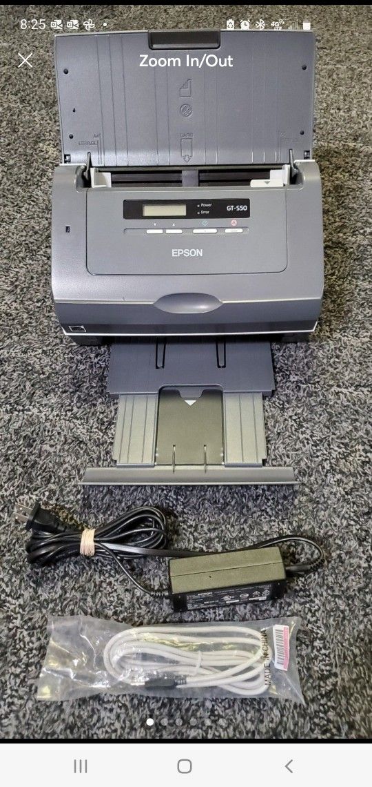 Epson WorkForce Pro GT-S50 Sheetfed Scanner + AC Adapter- AS-IS Untested