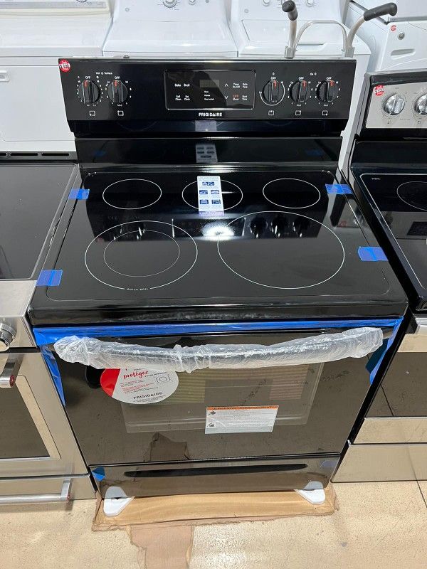 Black Frigidaire Stove New