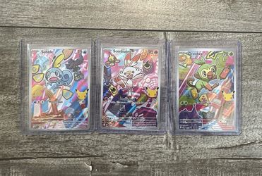 Sobble Scorbunny Grookey 052 053 054 Pokemom First Partner Series 2 Promo Set