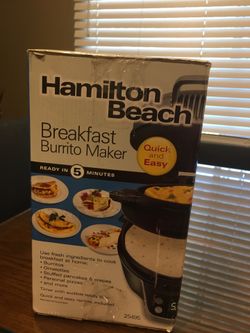 Breakfast burrito maker