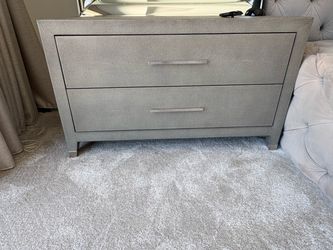 Restoration Hardware Shagreen Nightstands