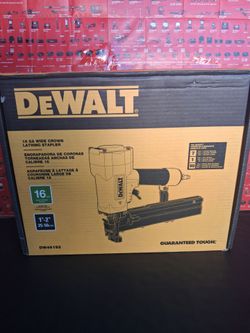 DEWALT CORDED PNEUMATIC 16-GAUGE 1-IN.  CROWN LATHING STAPLER