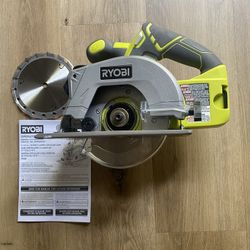 New Ryobi-One 18V Cordless Circular Saw With New Blade