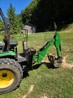 John Deere backhoe