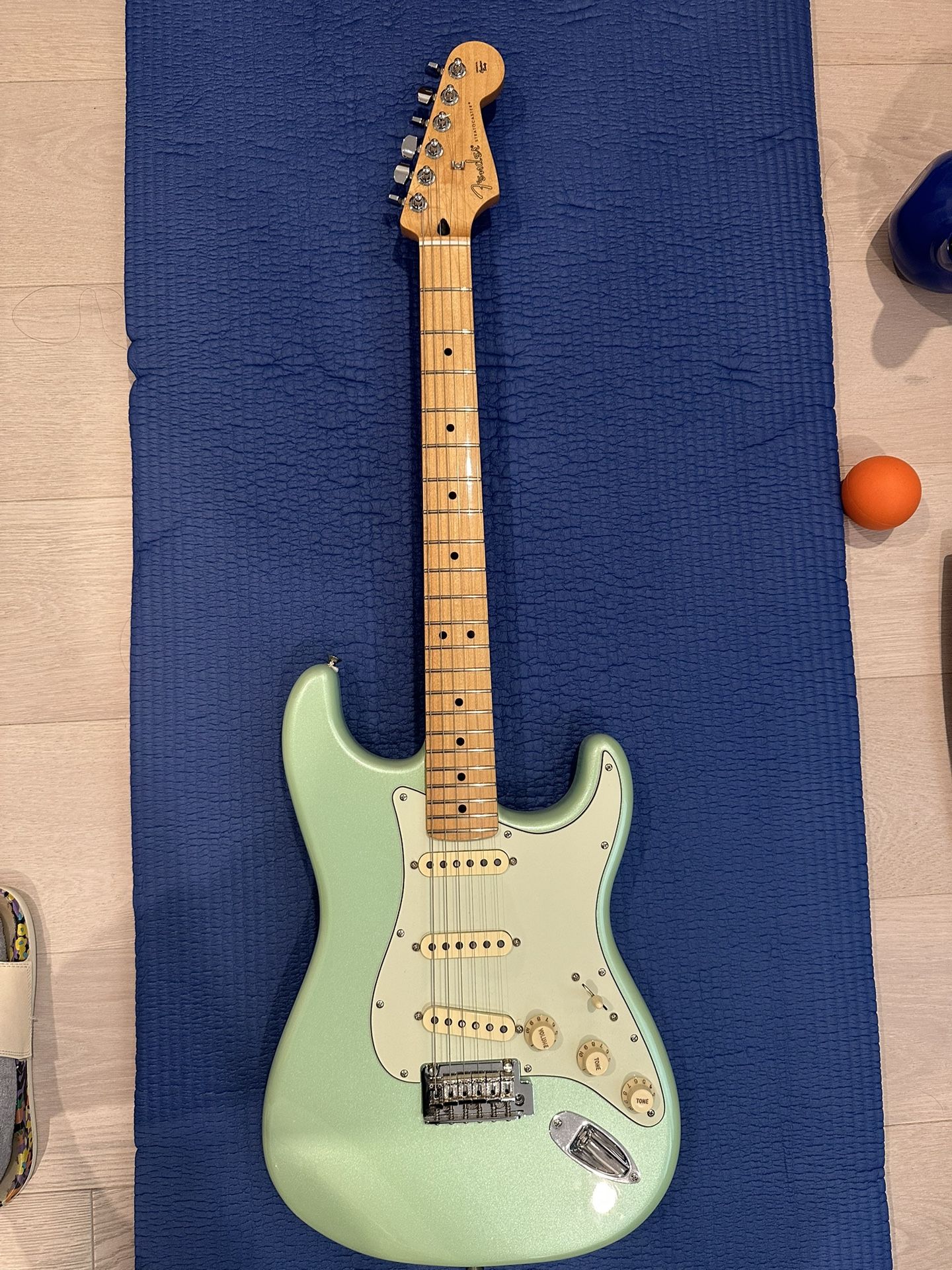 Used Fender PLAYER SERIES STRATOCASTER GREEN Solid Body Electric Guitar