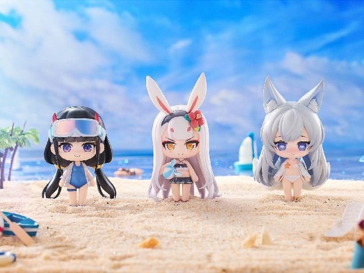 Azur Lane Beach Day Chibi Figure Set! (3 Pack)