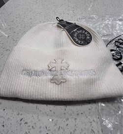 Chrome Hearts White Cross Beanie One Size
