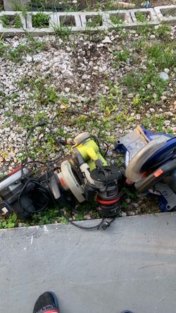 3 saw 1 belt sander and 1router