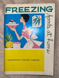 Freezing foods at home vintage book