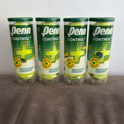 4 Cans Green Dot Tennis Balls NEW