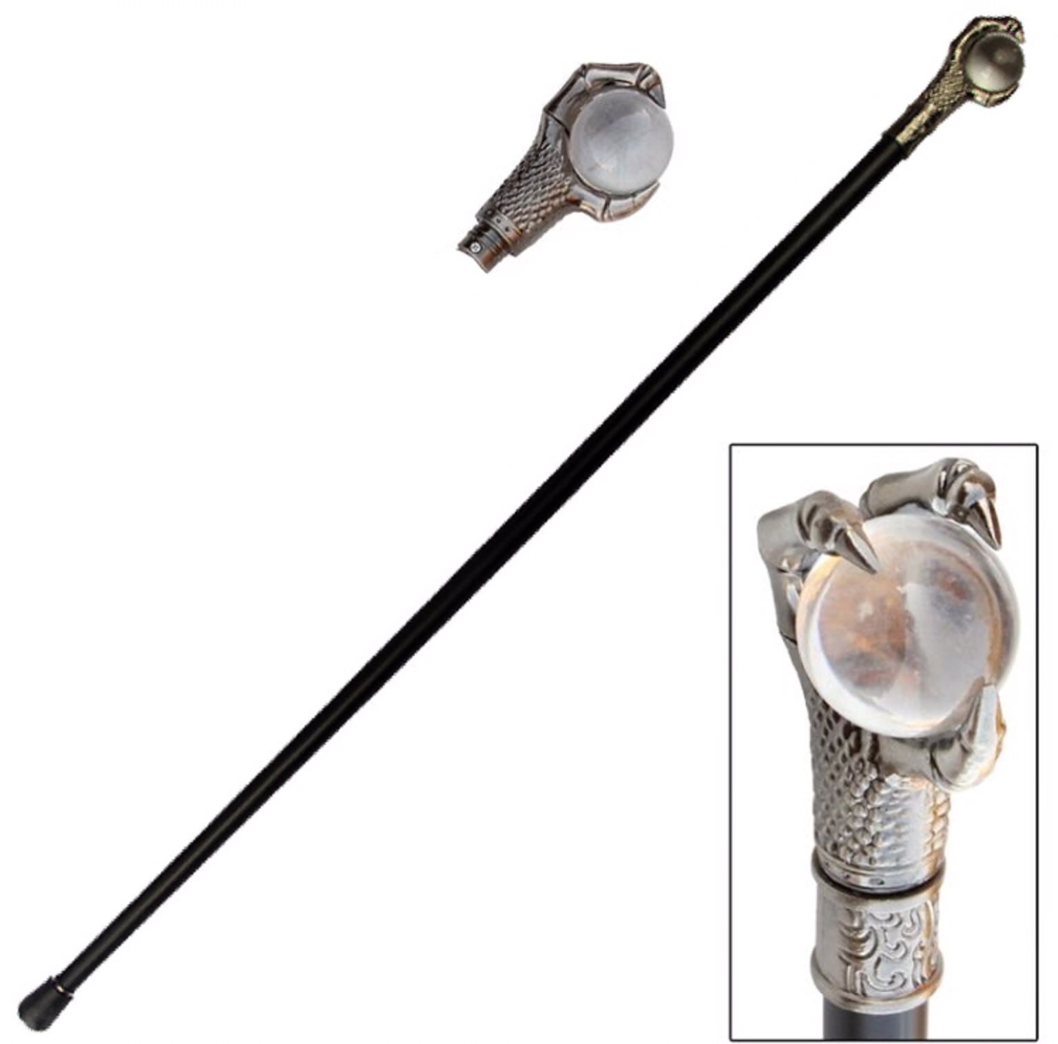Dragon Claw Crystal Ball Cane Gentleman’s Walking Stick